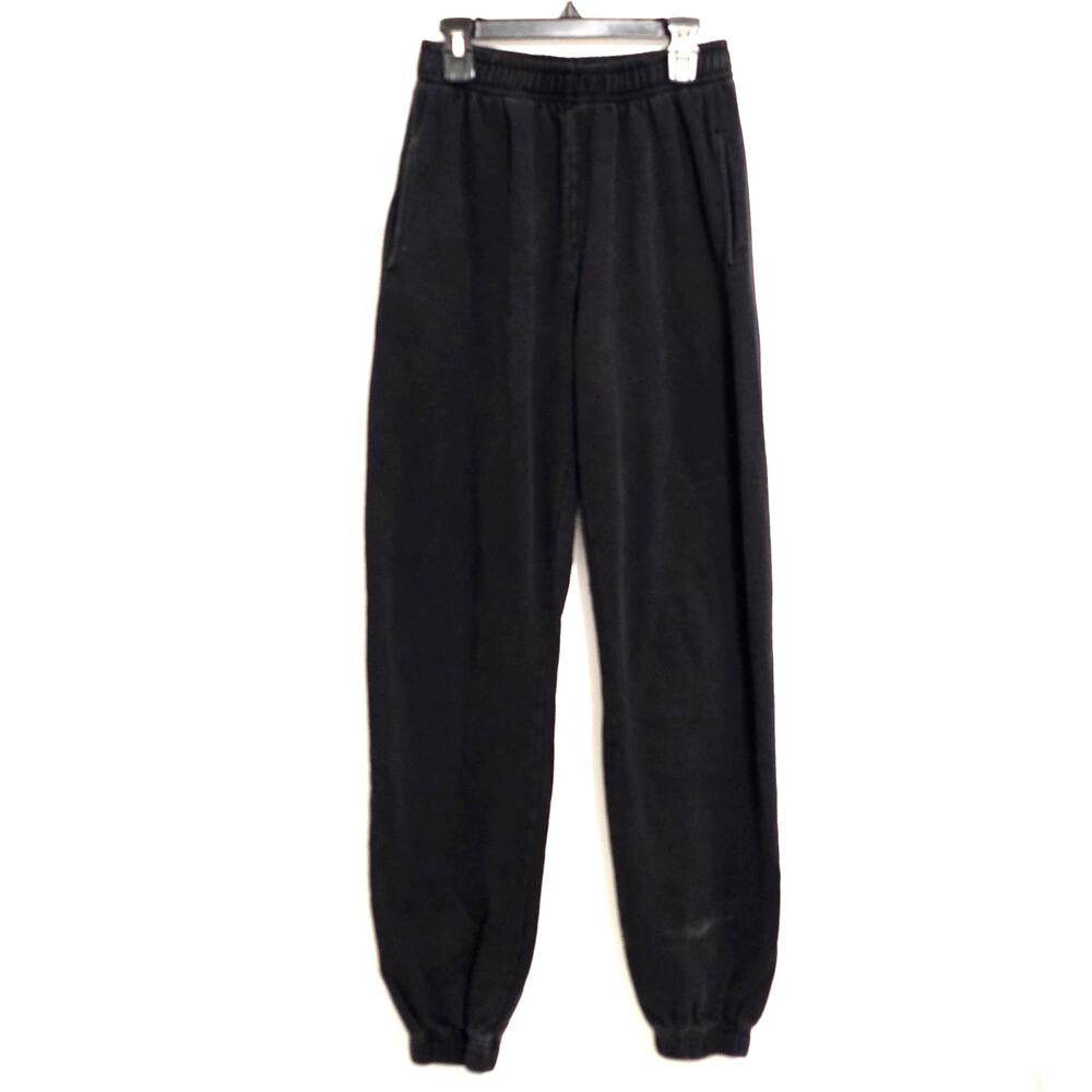 SNDYS. Everyday Luxe Hi-Rise Joggers Sweatpants Washed Black Size 4